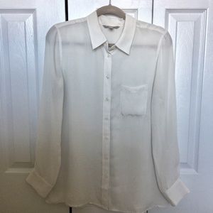 LAST CHANCE White Button Down Blouse